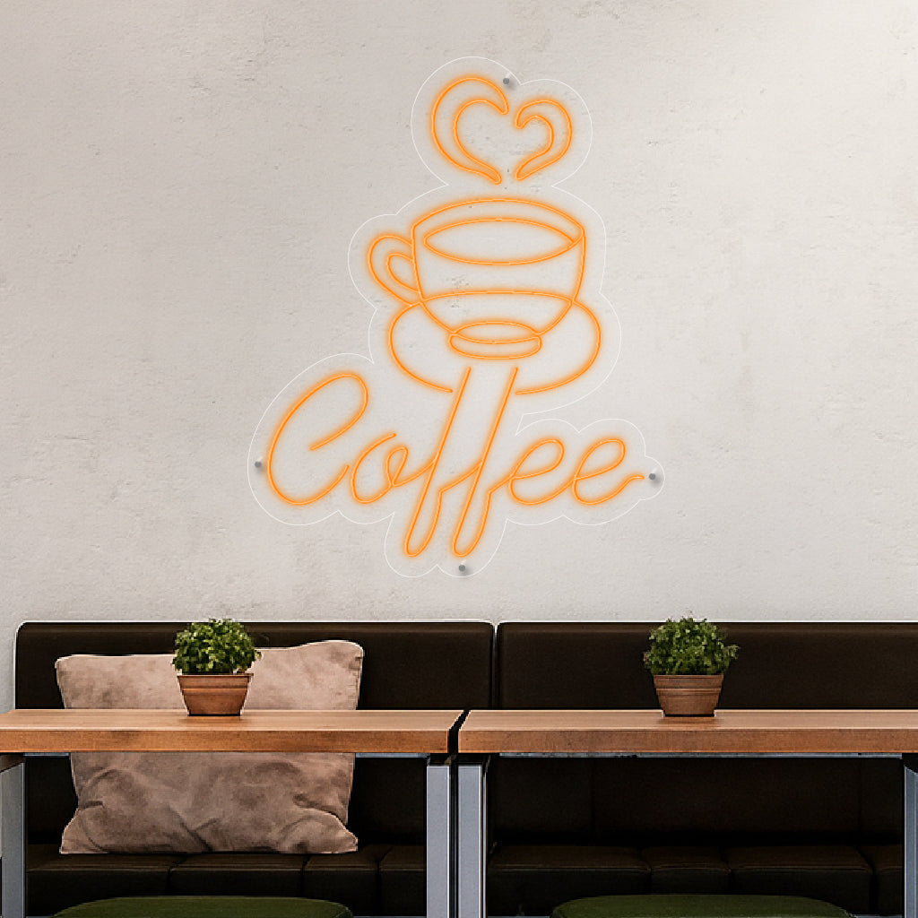 Coffe filiżanka - neon LED