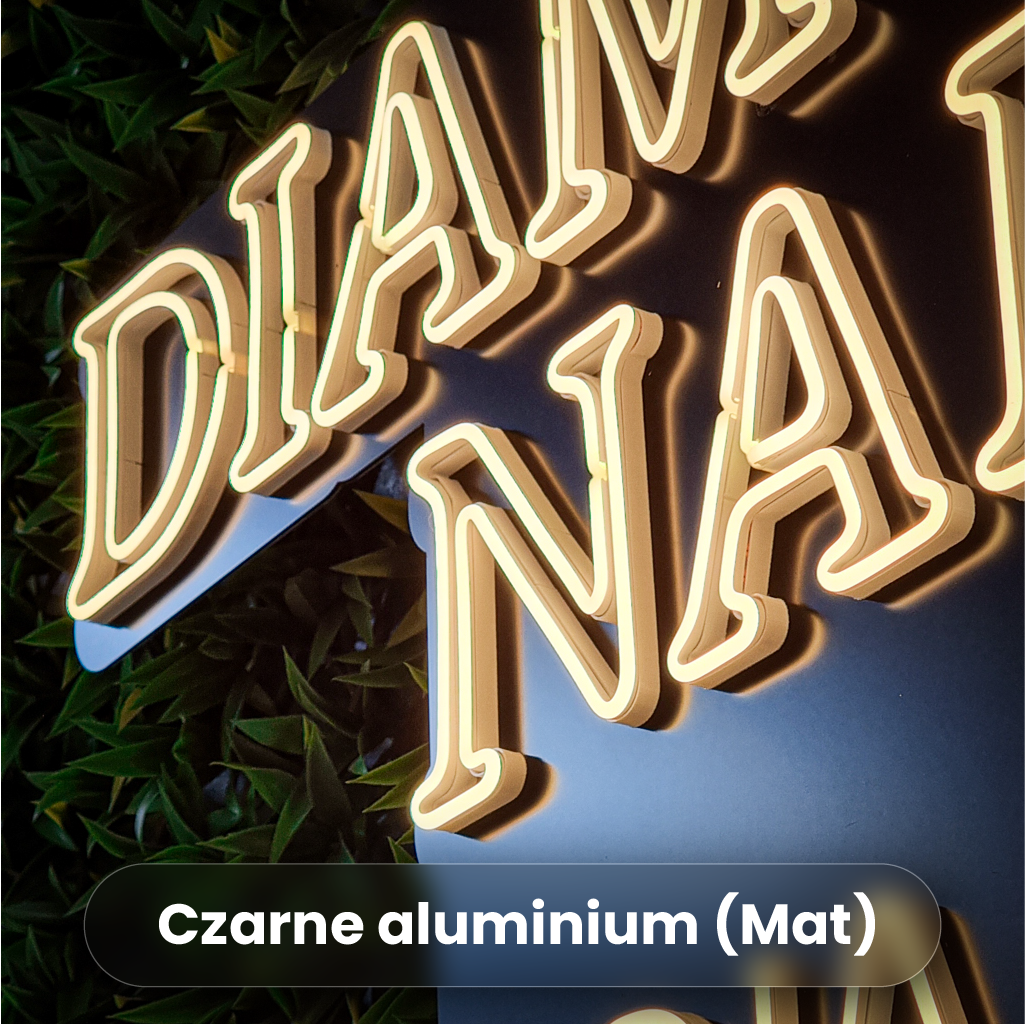 Zdjęcie przykładowego podkładu - czarne aluminium (mat)