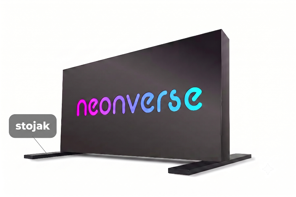 Kaseton reklamowy z dibondu 280 x 120cm