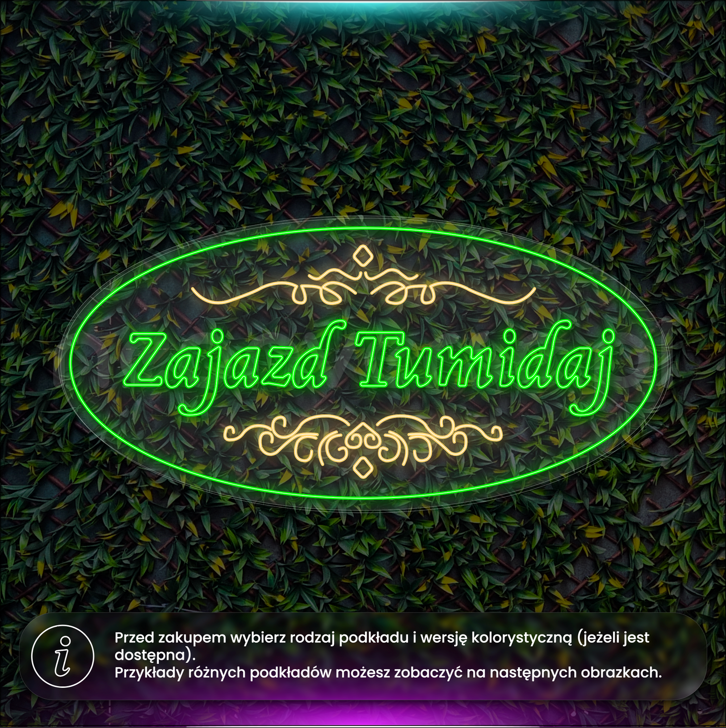 Zajazd Tumidaj- komplet neonów LED