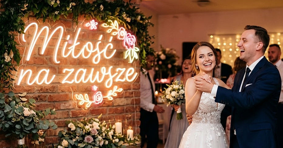 Jak przygotować projekt na personalizowany neon LED na wesele?