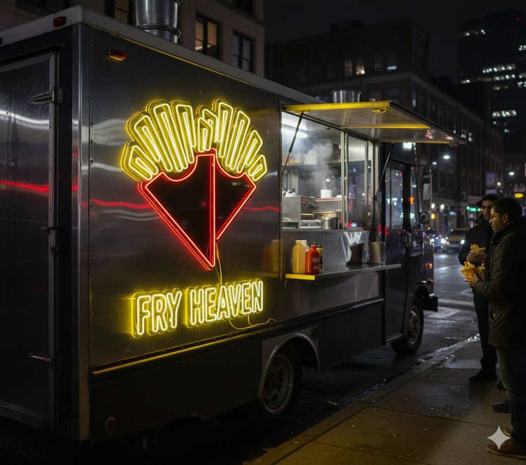 Reklama na foodtrucka