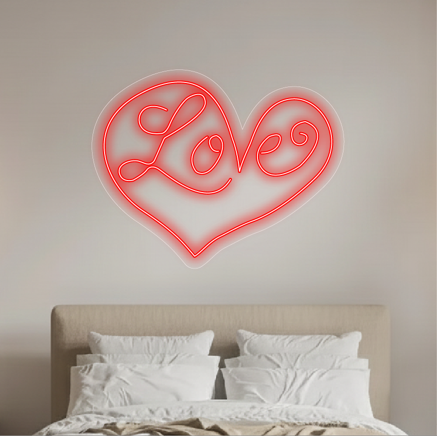 Love - neon LED