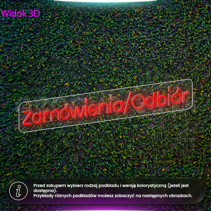 Zamówienia/odbiór - neon LED