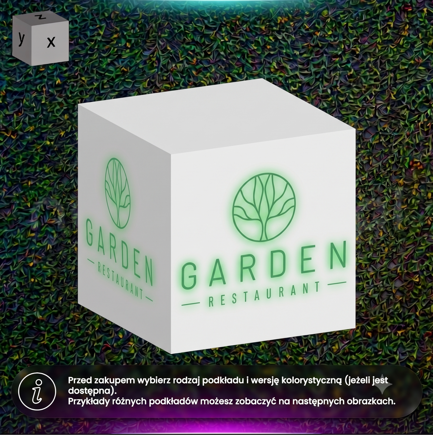 Garden Restaurant - kaseton 3way na zewnątrz