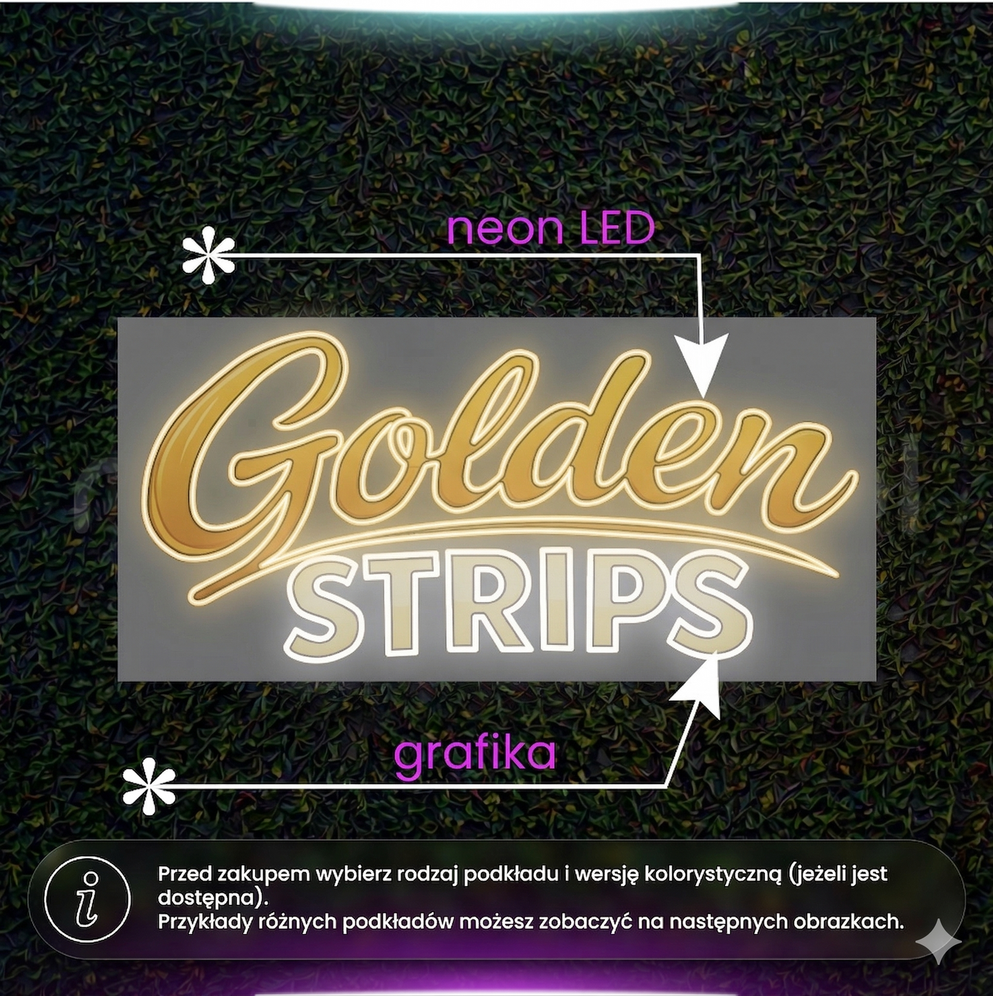 Golden Strips DWUSTRONNY na zewnątrz