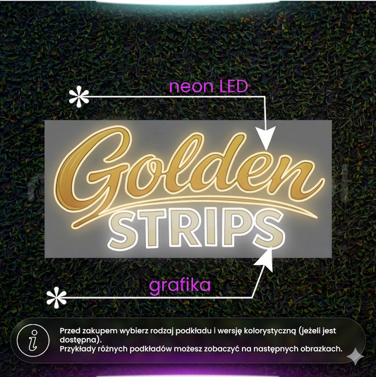 Golden Strips DWUSTRONNY na zewnątrz