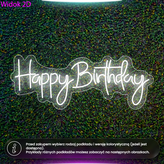 Happy Birthday - neon LED