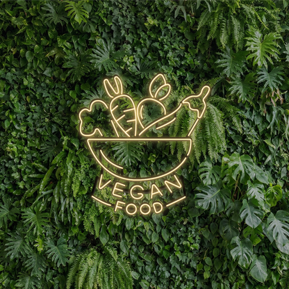 Vegan Food- Neon Led
