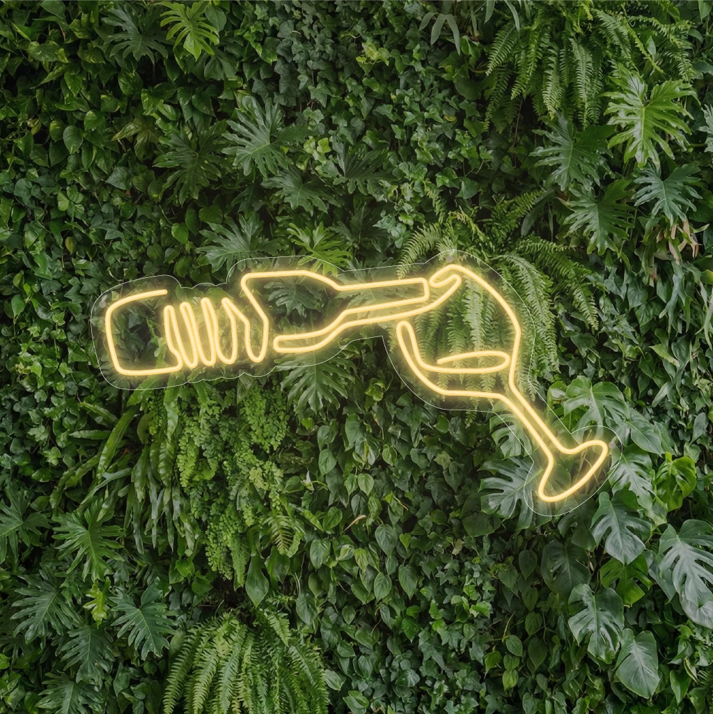 Wino kieliszek - Neon Led