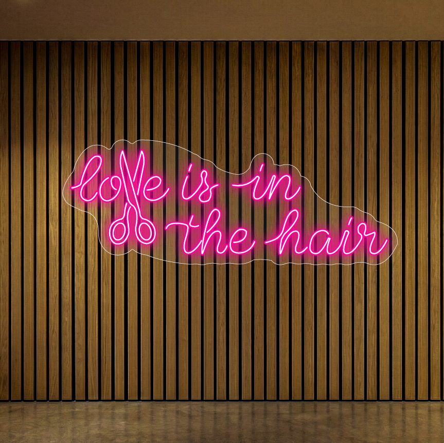 Love is in the hair - neon LED