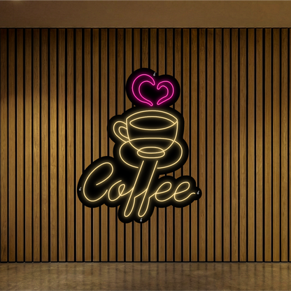 Coffe filiżanka - neon LED