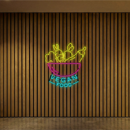 Vegan Food- Neon Led