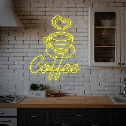 Coffe filiżanka - neon LED