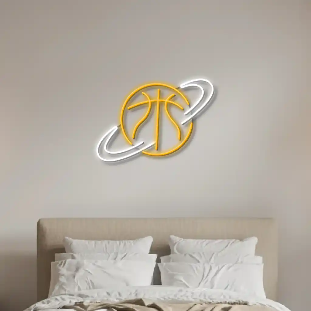 Piłka do kosza - neon LED