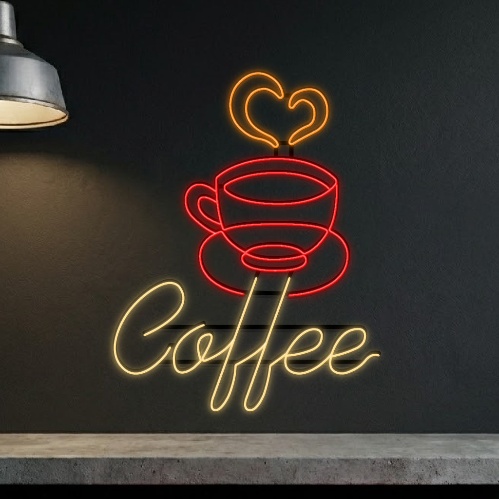 Coffe filiżanka - neon LED