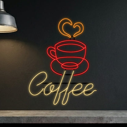Coffe filiżanka - neon LED