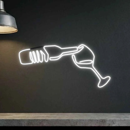 Wino kieliszek - Neon Led