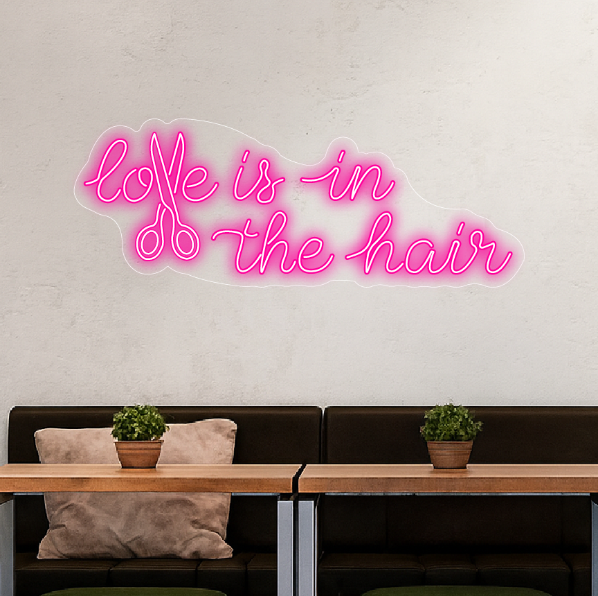Love is in the hair - neon LED