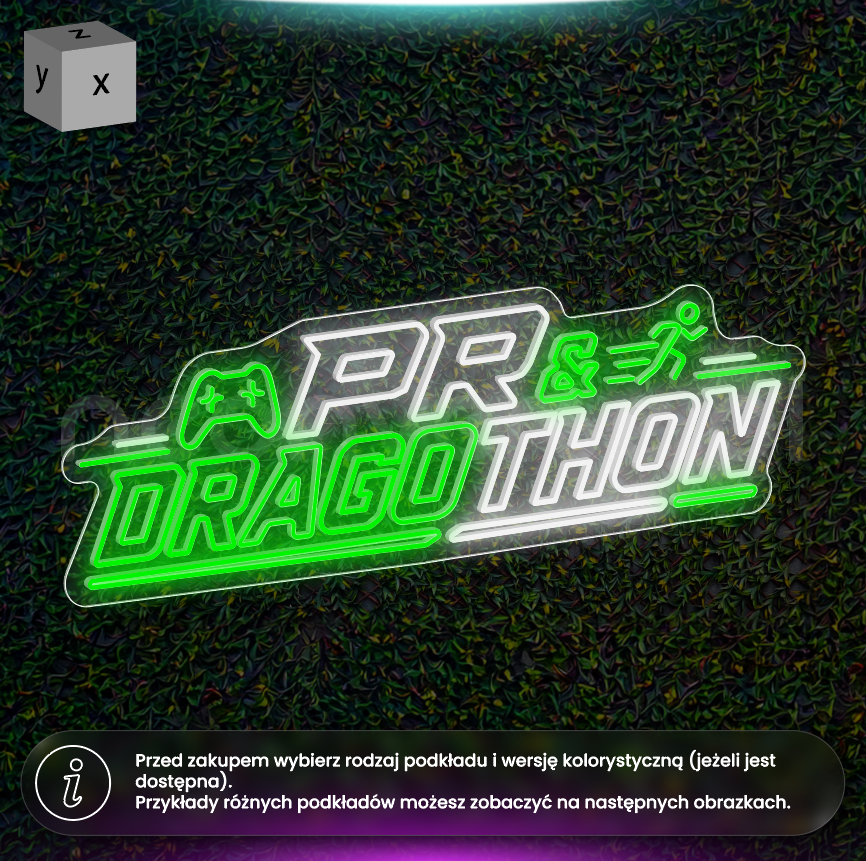PR Dragothon - neon LED