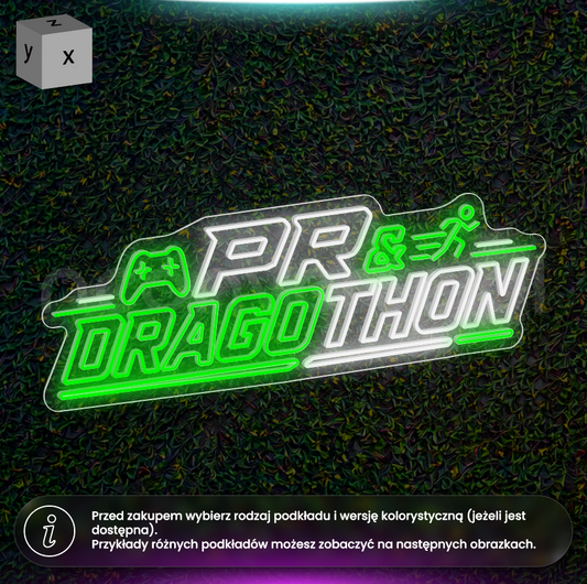 PR Dragothon - neon LED