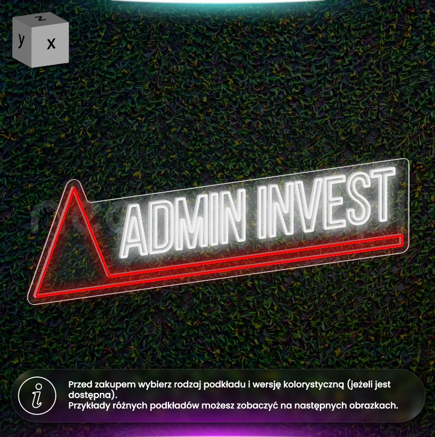 Admin Invest -  neon LED