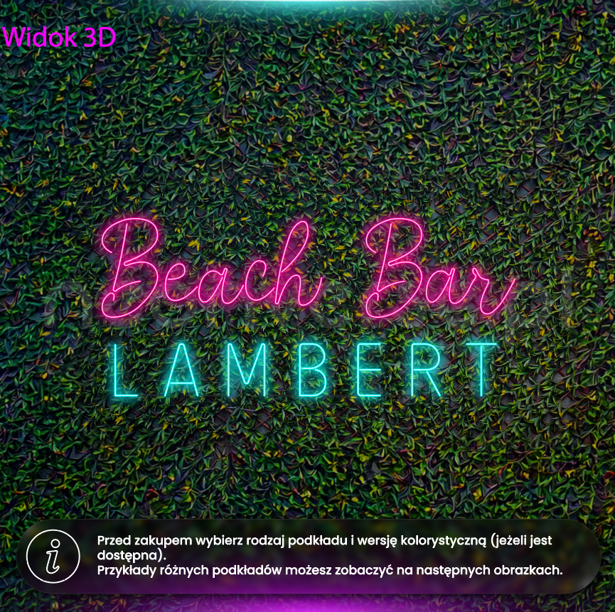 Beach Bar Lambert - neon LED