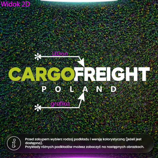 Cargofreight - LEDon + grafika z plexi