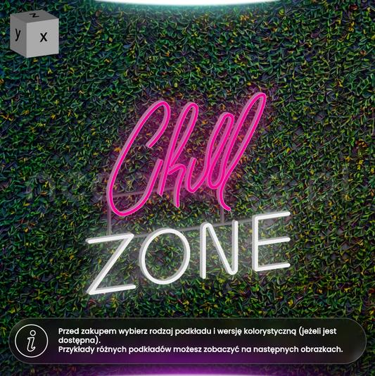 Chill ZONE - neon LED z możliwością stawiania i kontrolą jasności