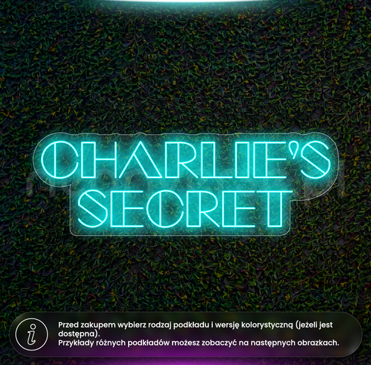 Charlie's Secret z przygotowaniem do używania na zewnątrz