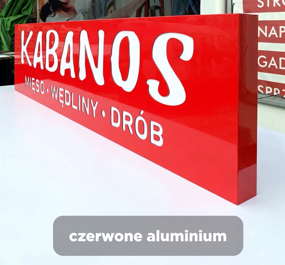 Kaseton reklamowy z dibondu 280 x 120cm