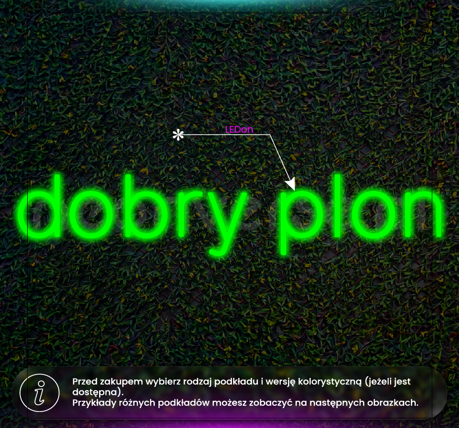 LEDon Dobry Plon ze stelażem i przygotowaniem do używania na zewnątrz
