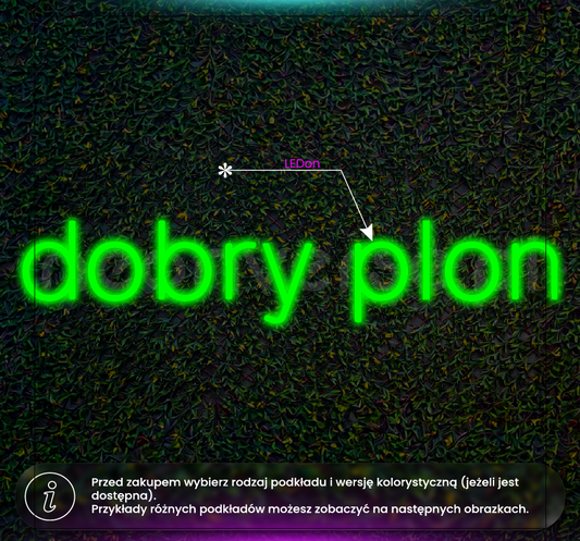 LEDon Dobry Plon ze stelażem i przygotowaniem do używania na zewnątrz