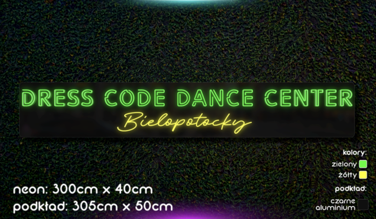 2szt Dress Code Dance Center z przygotowaniem do używania na zewnątrz