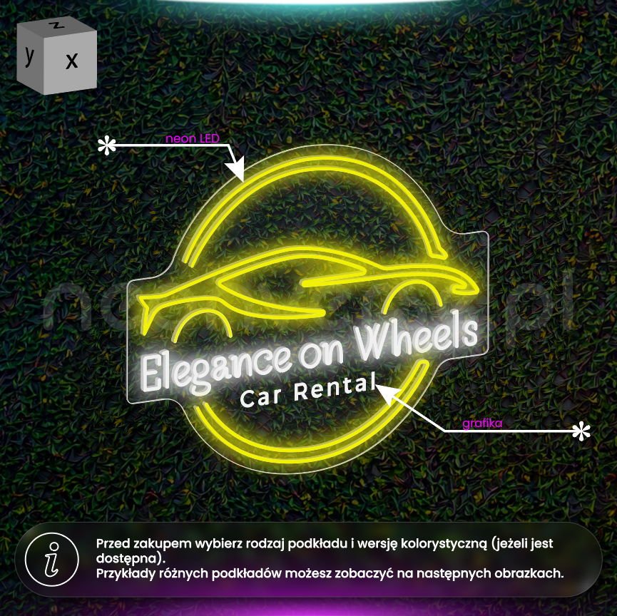Elegance on Wheels - neon LED