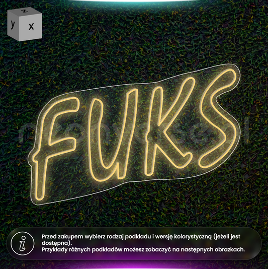 Fuks - neon LED