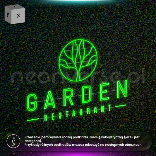 Garden Restaurant - neon LED