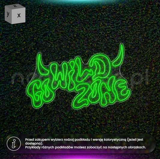 Go Wild Zone - neon LED