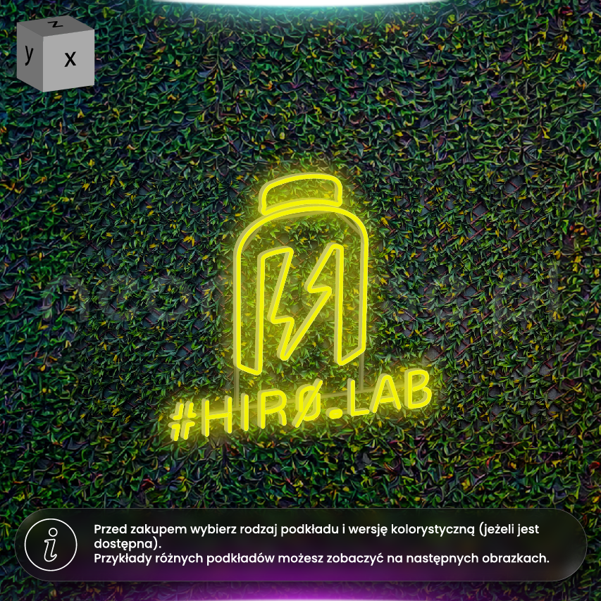 #Hiro.lab - neon LED z możliwością stawiania i kontrolą jasności