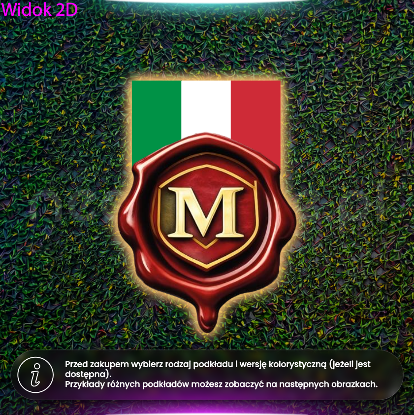 Maranello - podświetlana tablica z pleksi z grafiką