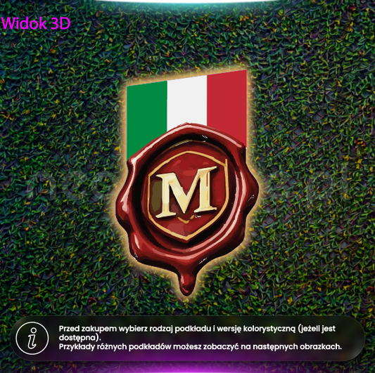 Maranello - podświetlana tablica z pleksi z grafiką