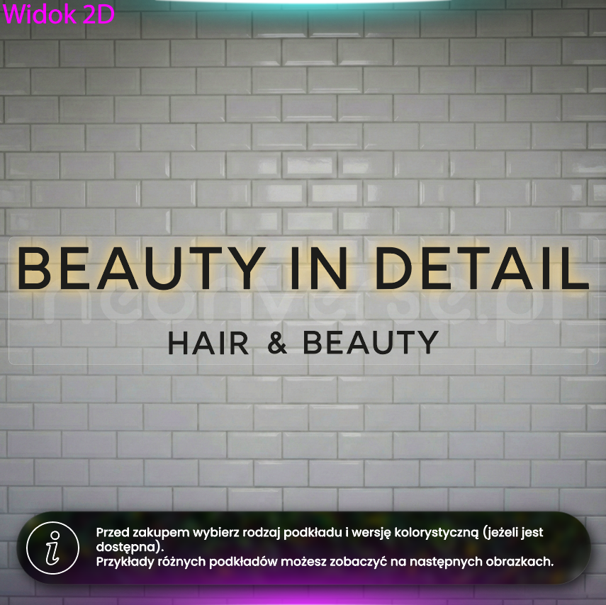 Beauty in Detail - litery halo