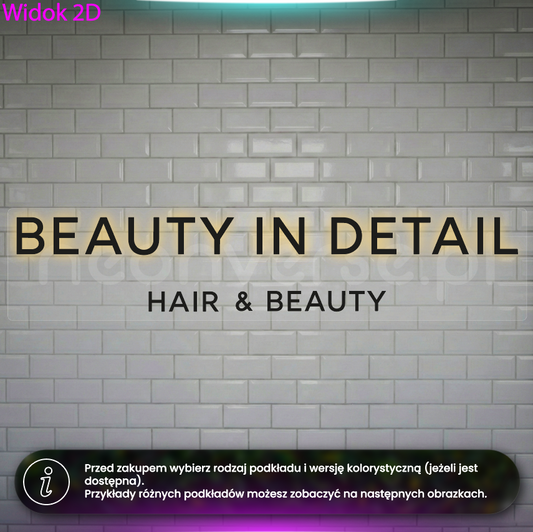 Beauty in Detail - litery halo