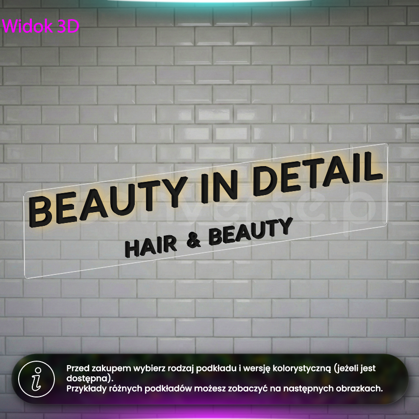 Beauty in Detail - litery halo
