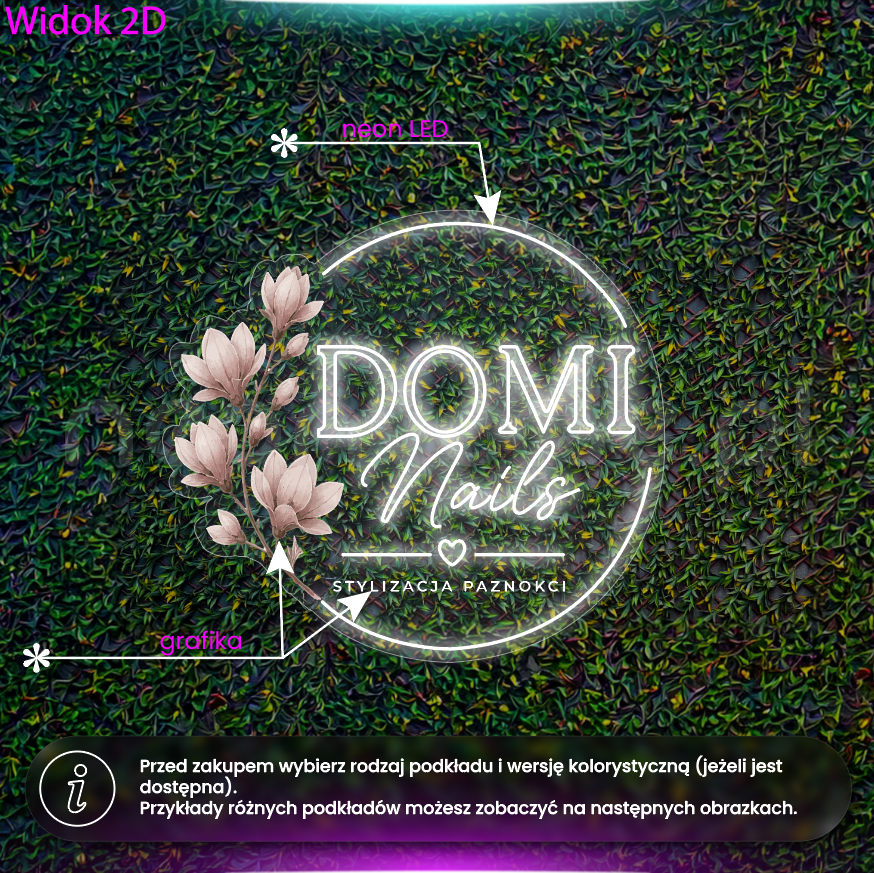 Domi Nails - neon LED