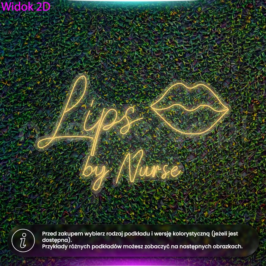 Lips by nurse - neon LED