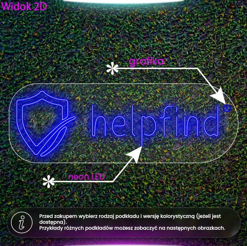 Helpfind - neon LED
