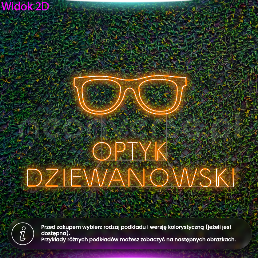 Optyk Dziewanowski - neon LED
