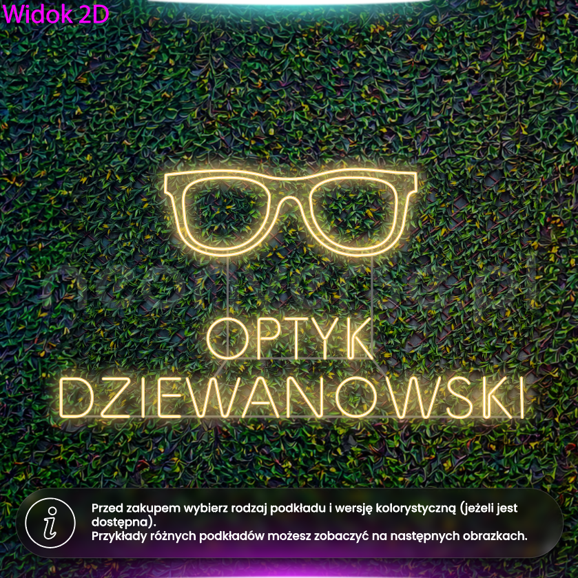 Optyk Dziewanowski - neon LED