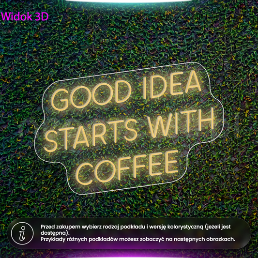 Good idea starts with coffee - neon LED